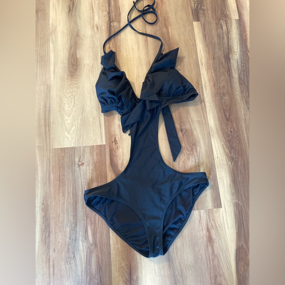 Express - Black One piece open-sided swimsuit size L 👙☀️🌊